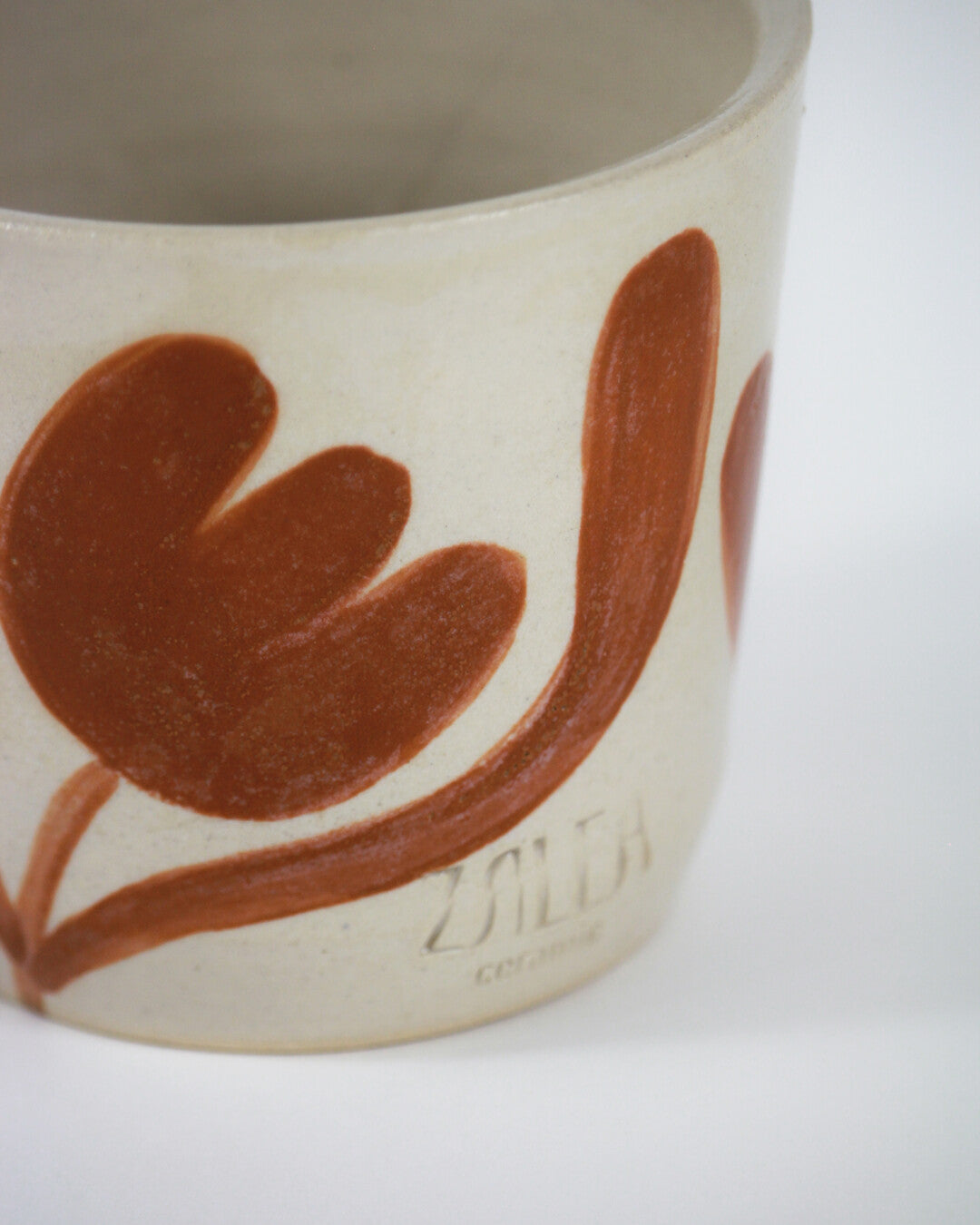 Handmade Tulips mug - Zalea Ceramic