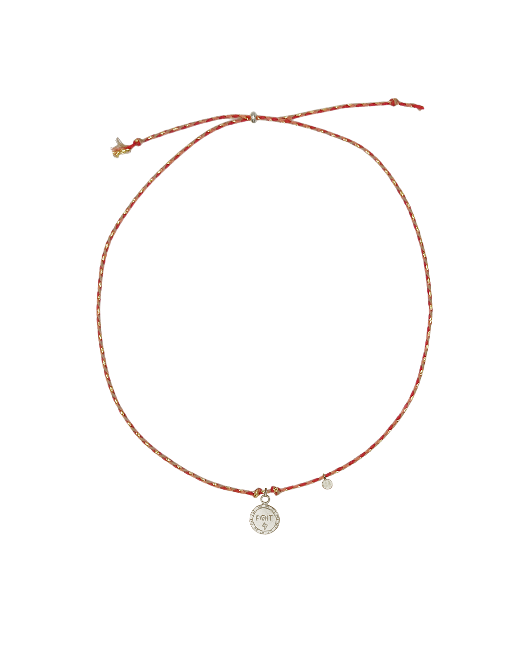 "Fight" Cord Necklace