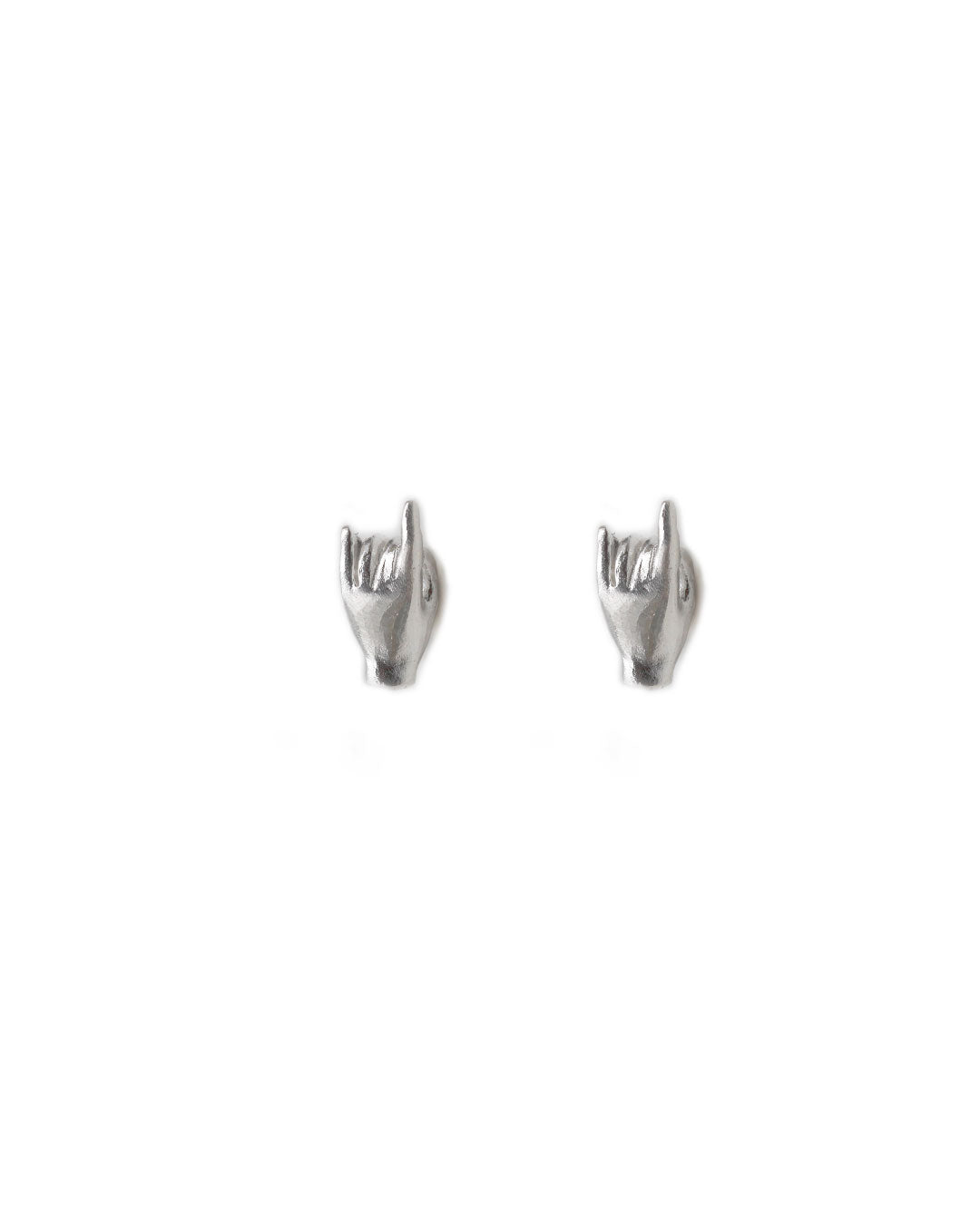 Horn hand earrings