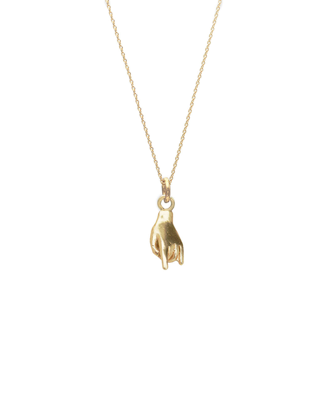 Horn hand necklace