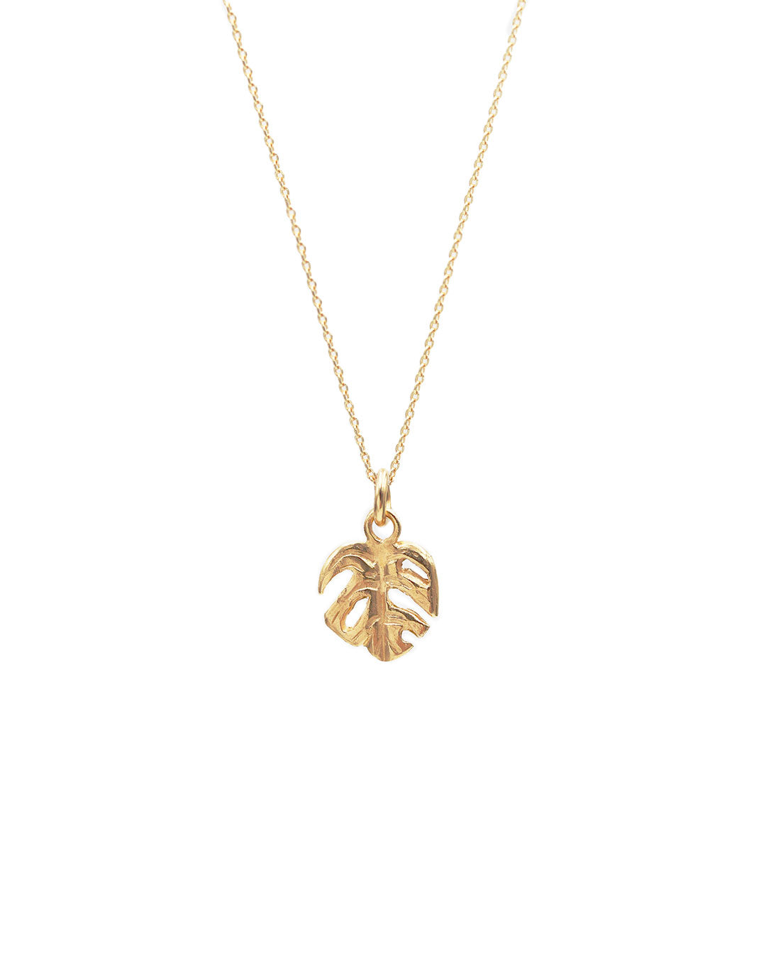 Monstera necklace