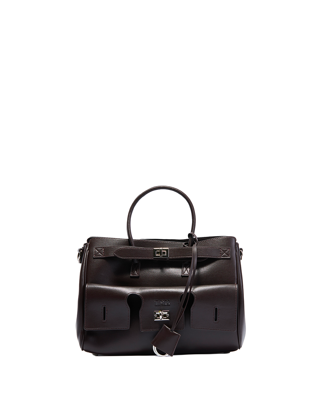 Amelie Structured Leather Bag - Pourpre