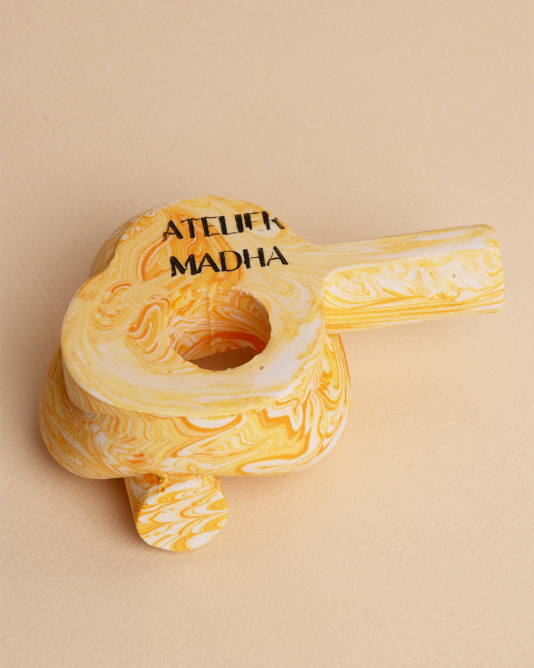 Knot candle holder pottery Atelier Madha