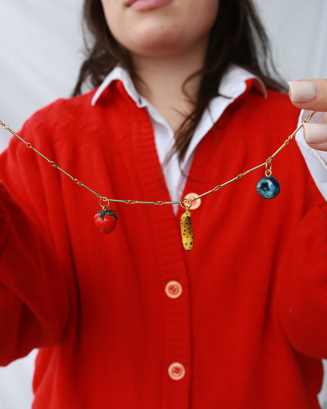 Blueberry Charm Necklace