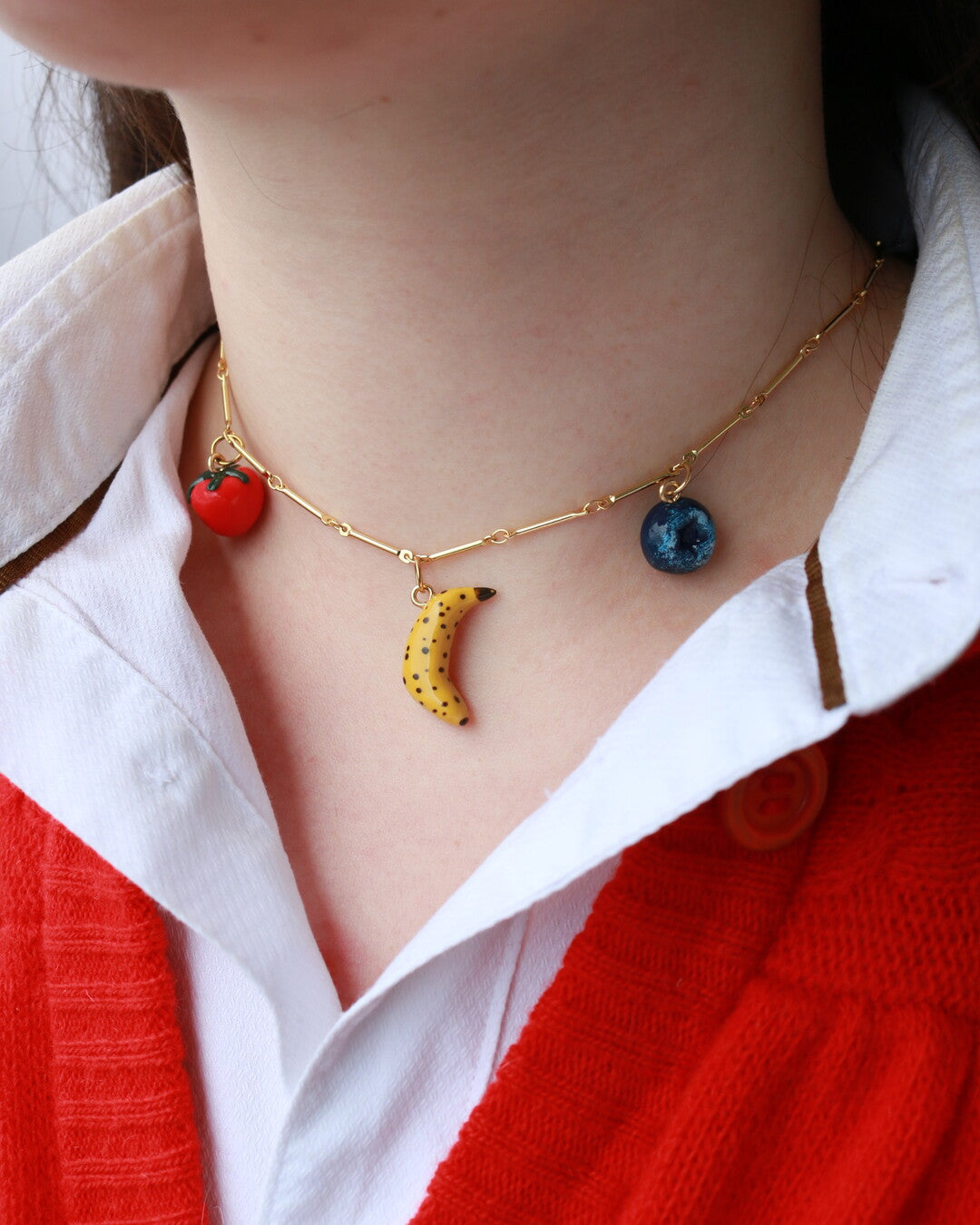 Blueberry Charm Necklace