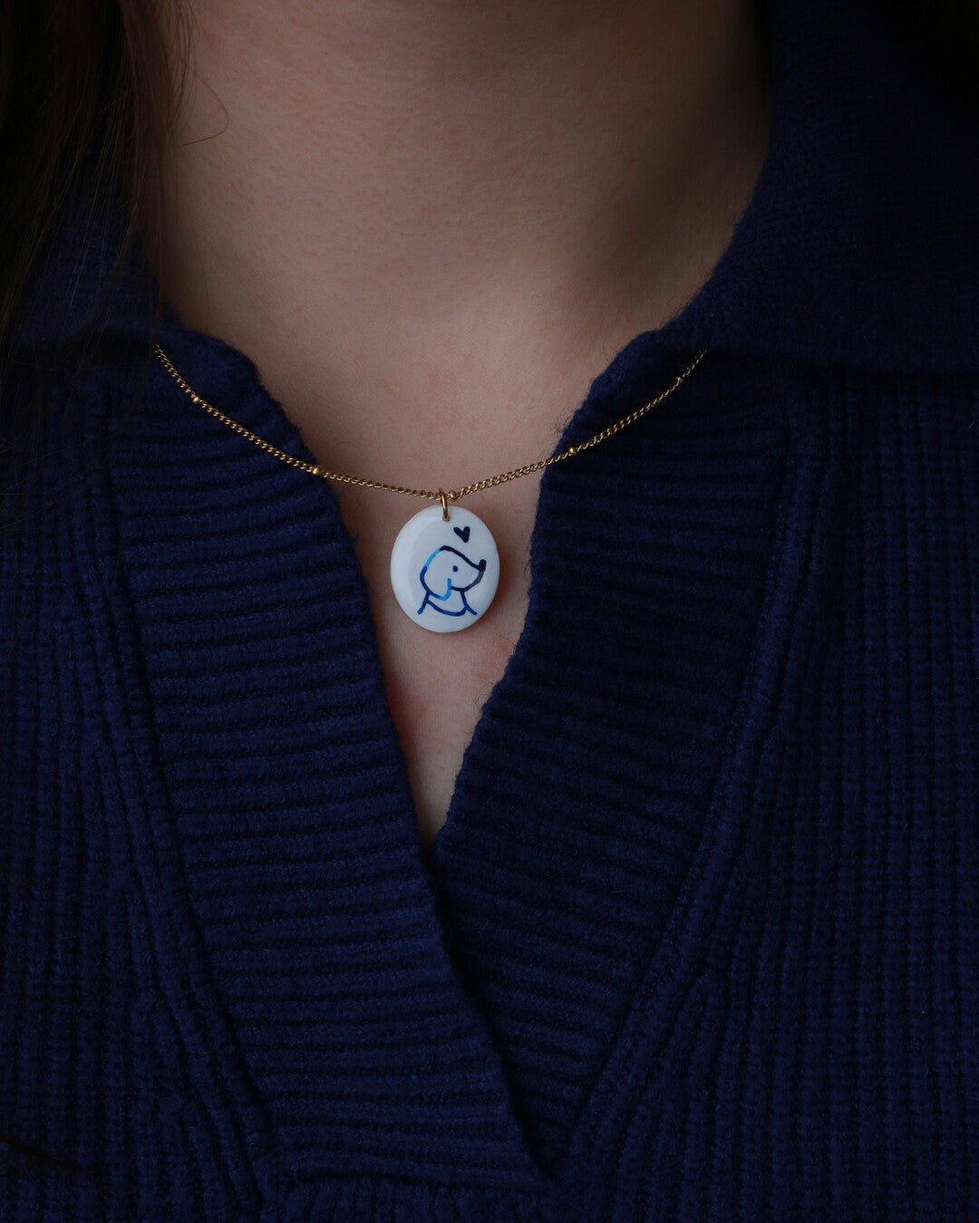 Little Blue Amulet Necklace | 1 charm bundle