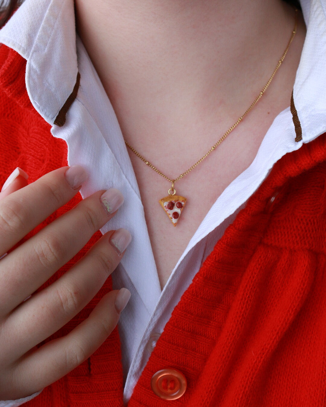 Pizza Charm Necklace