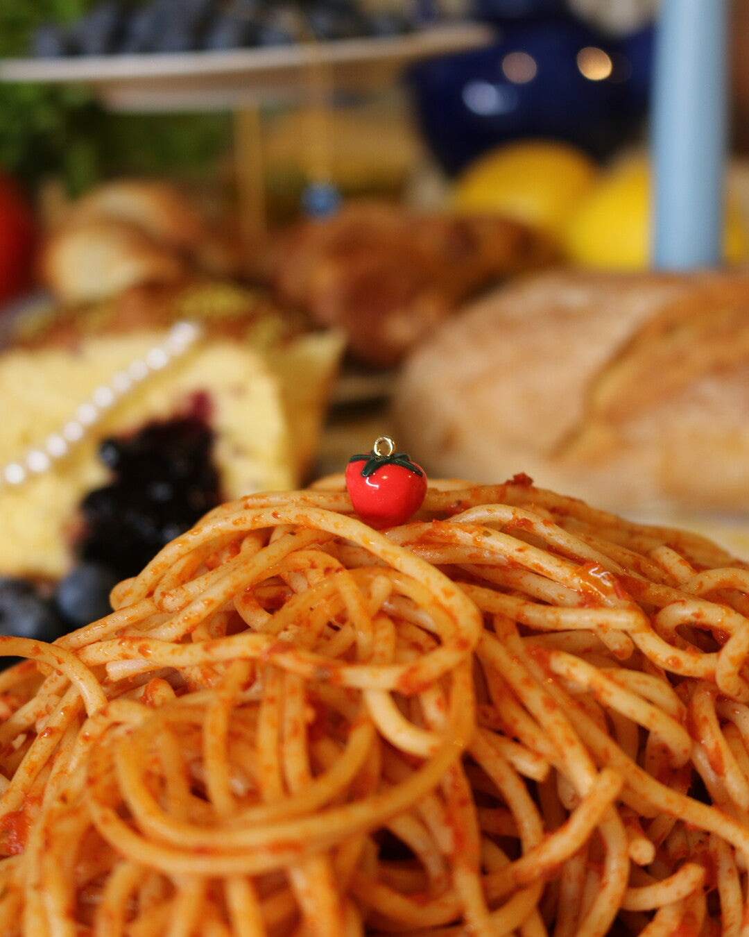 Tomato Charm Necklace
