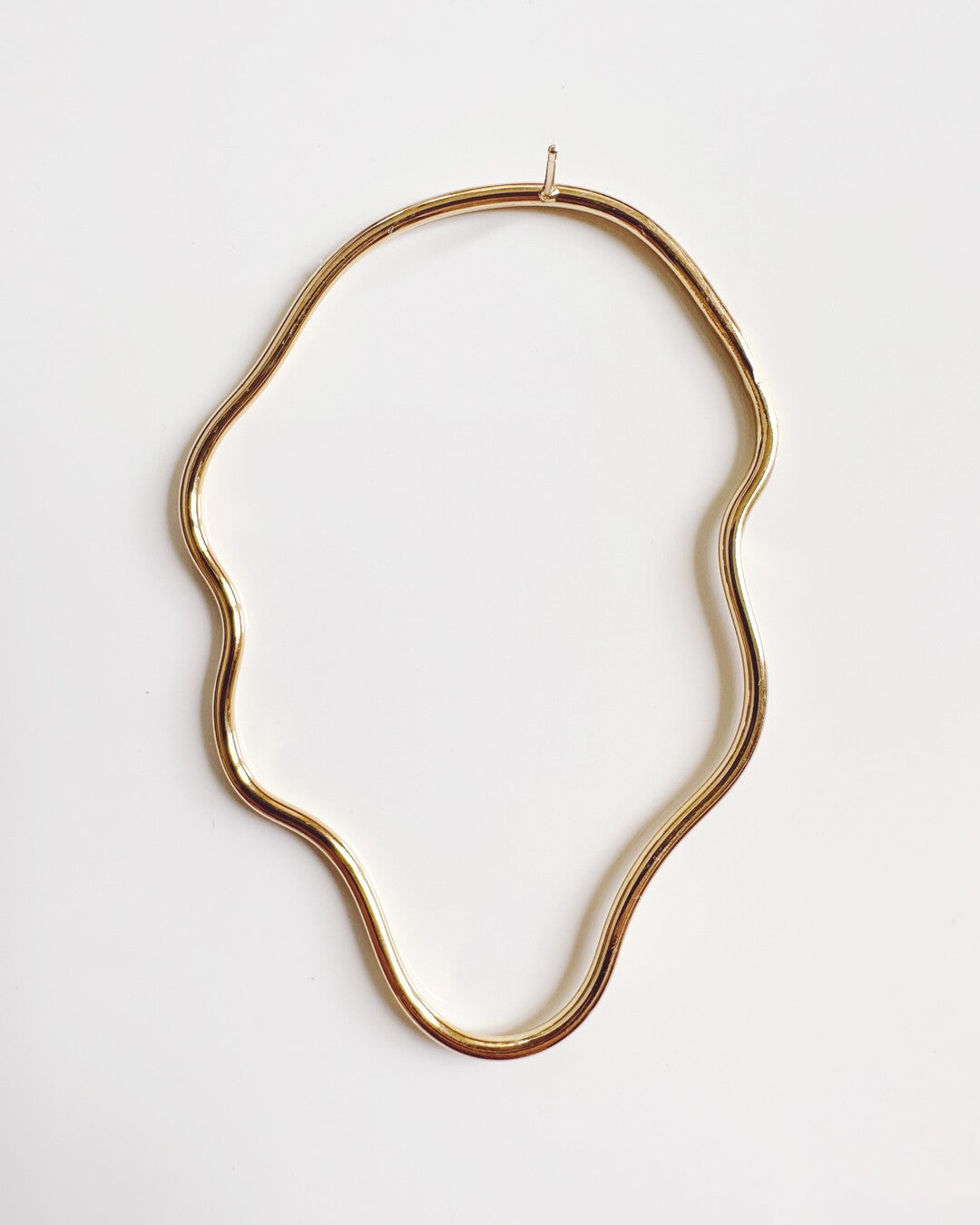 Handmade gold plated brass earrings - AtelierJOA