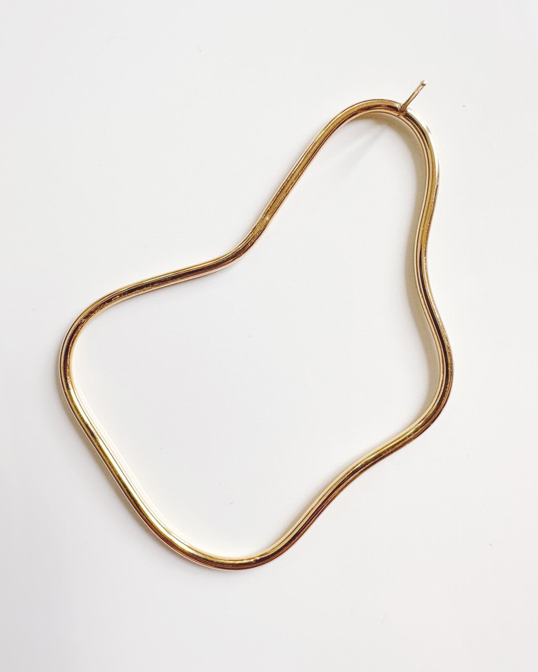 Handmade gold plated brass earrings - AtelierJOA