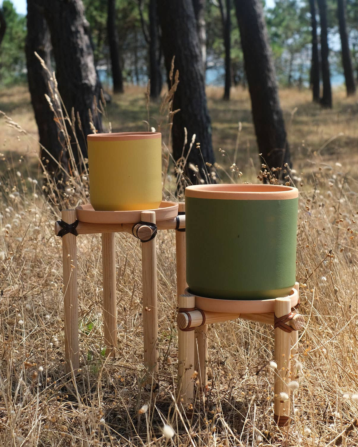 Wooden plant stand – Small