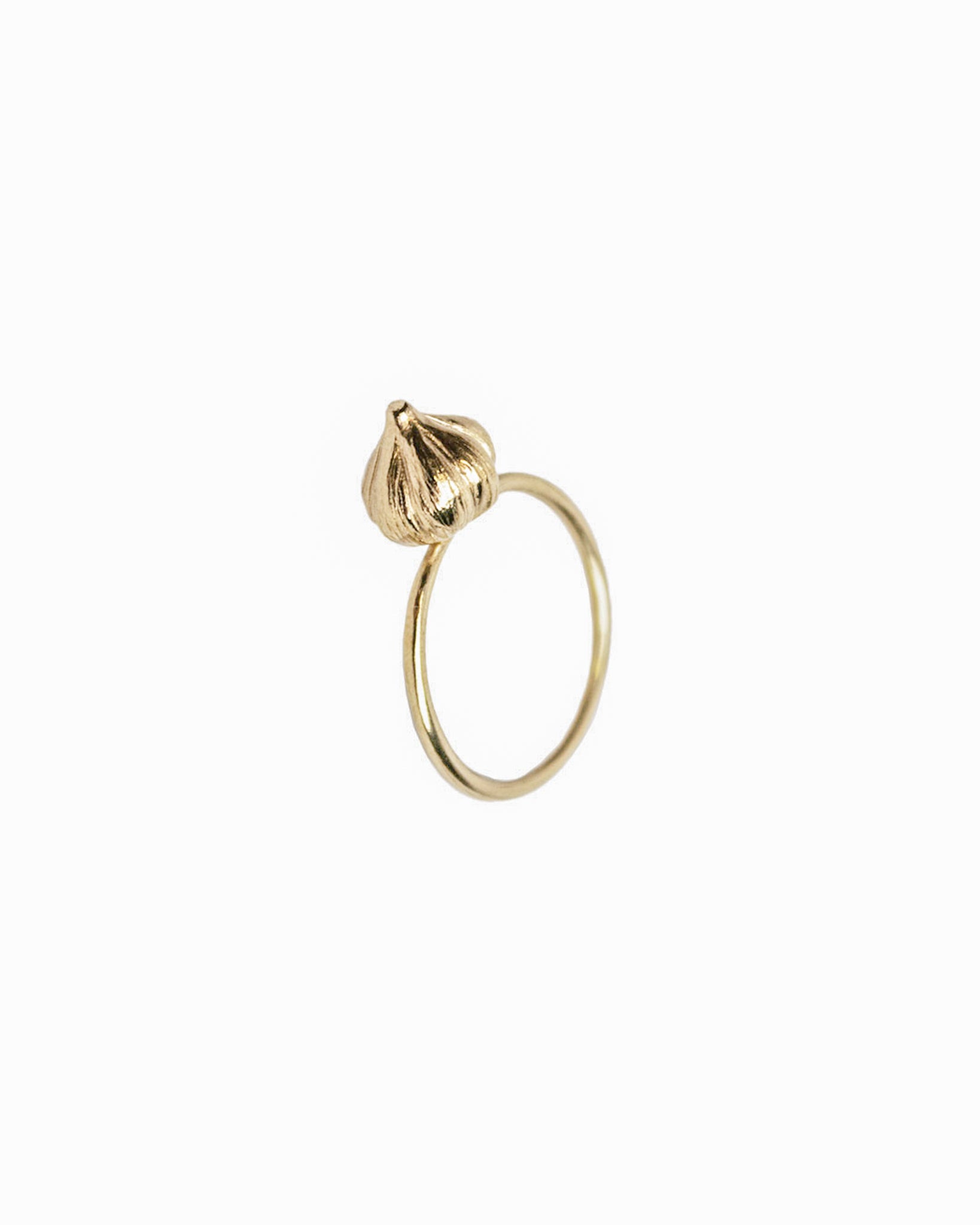 Handmade bronze ring garlic shape - Bona Calvi