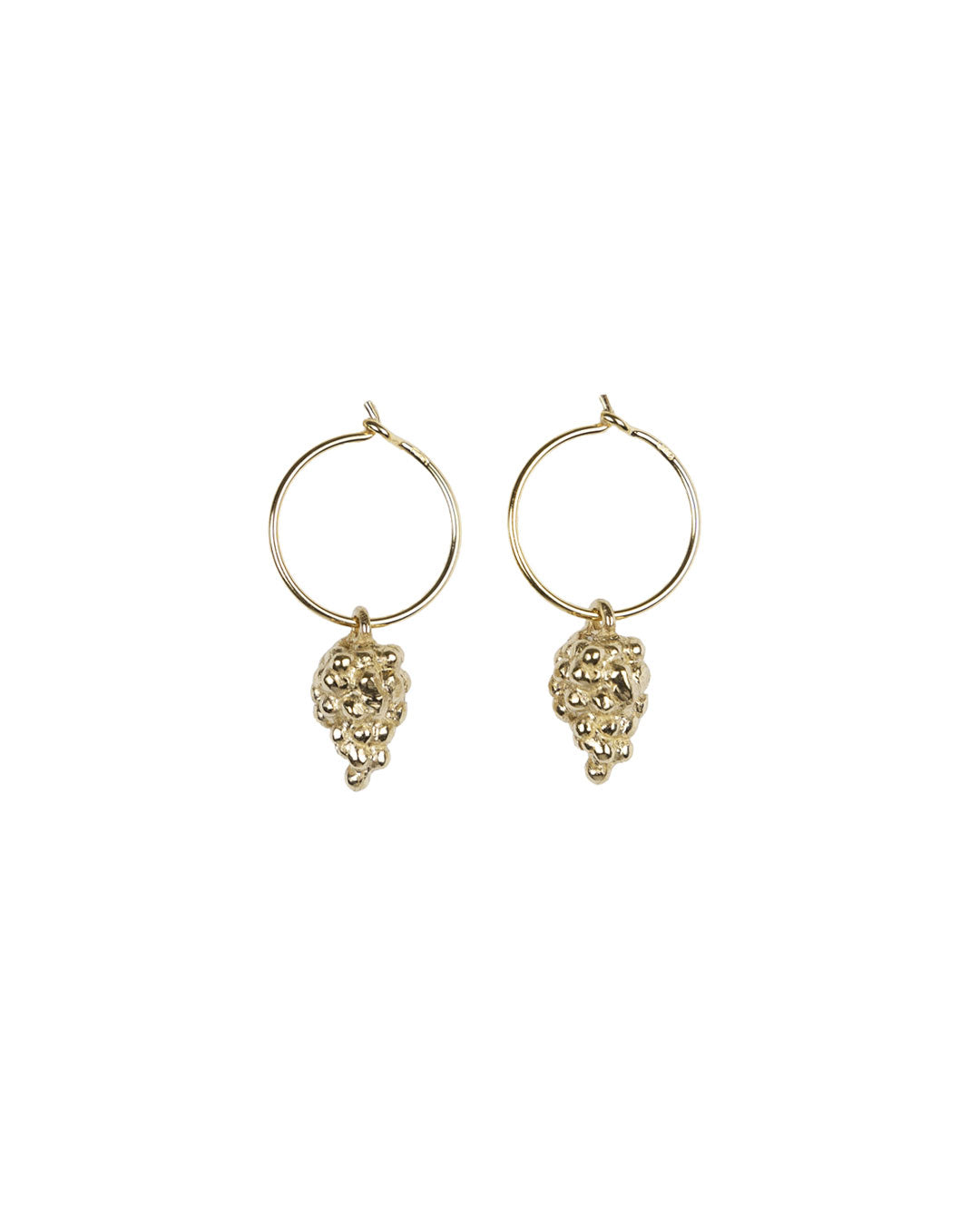 Handmade fruit earrings in bronze Bona Calvi
