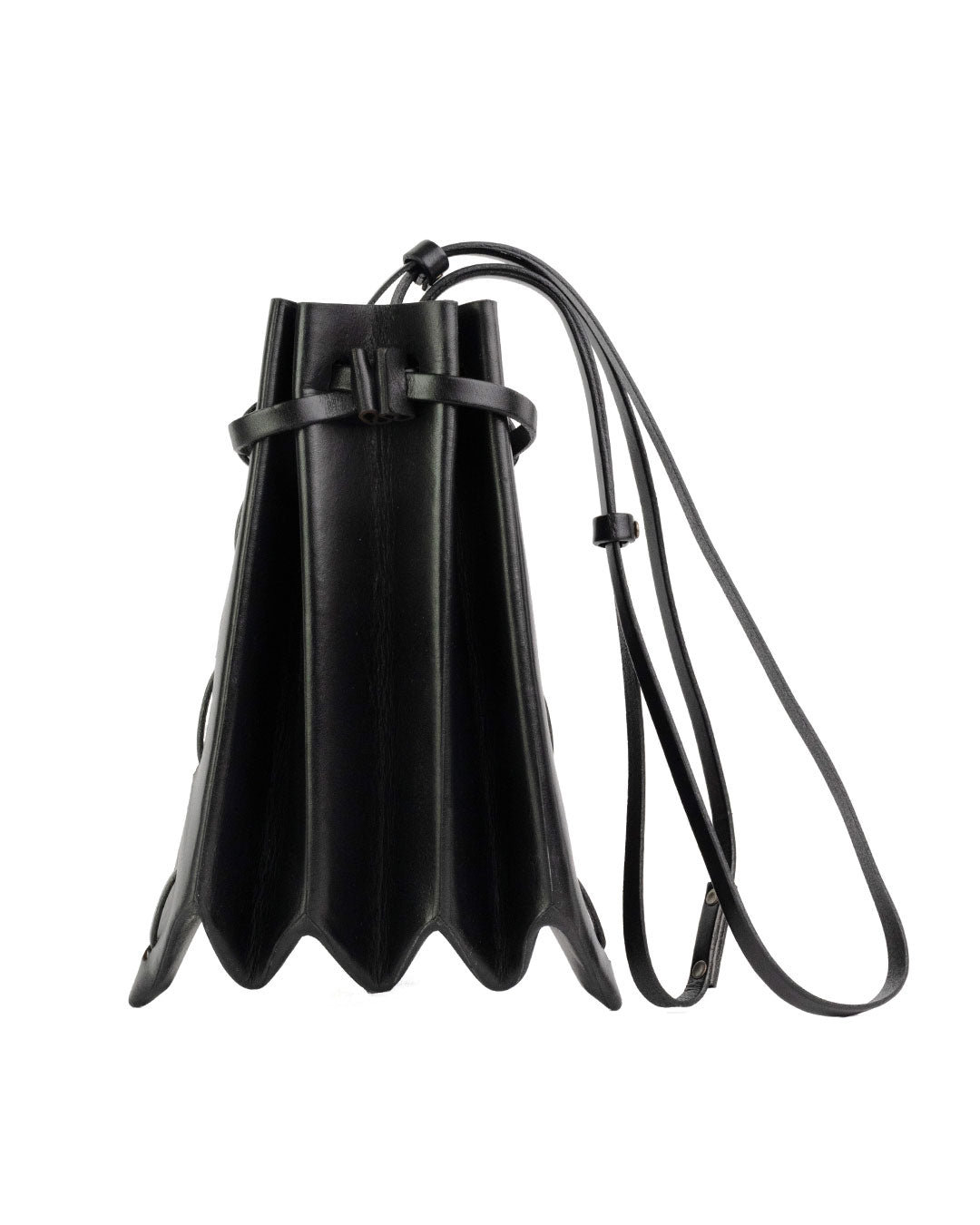 Origami Leather Bag Black - Bottari Seoul