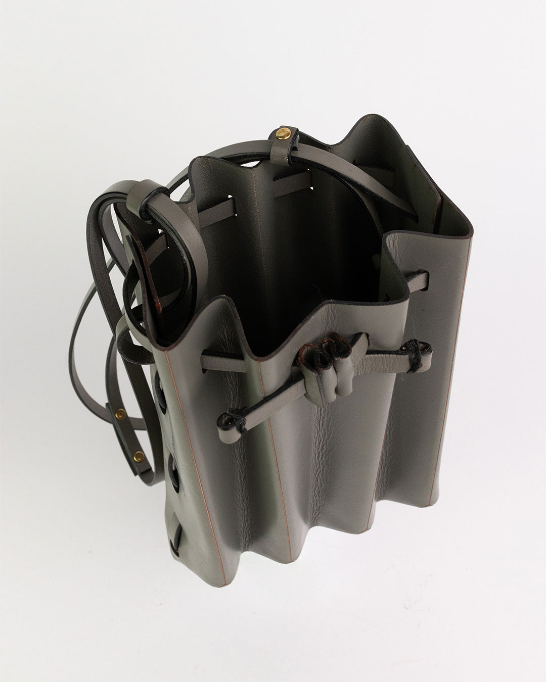 Origami Leather Bag Black - Bottari Seoul