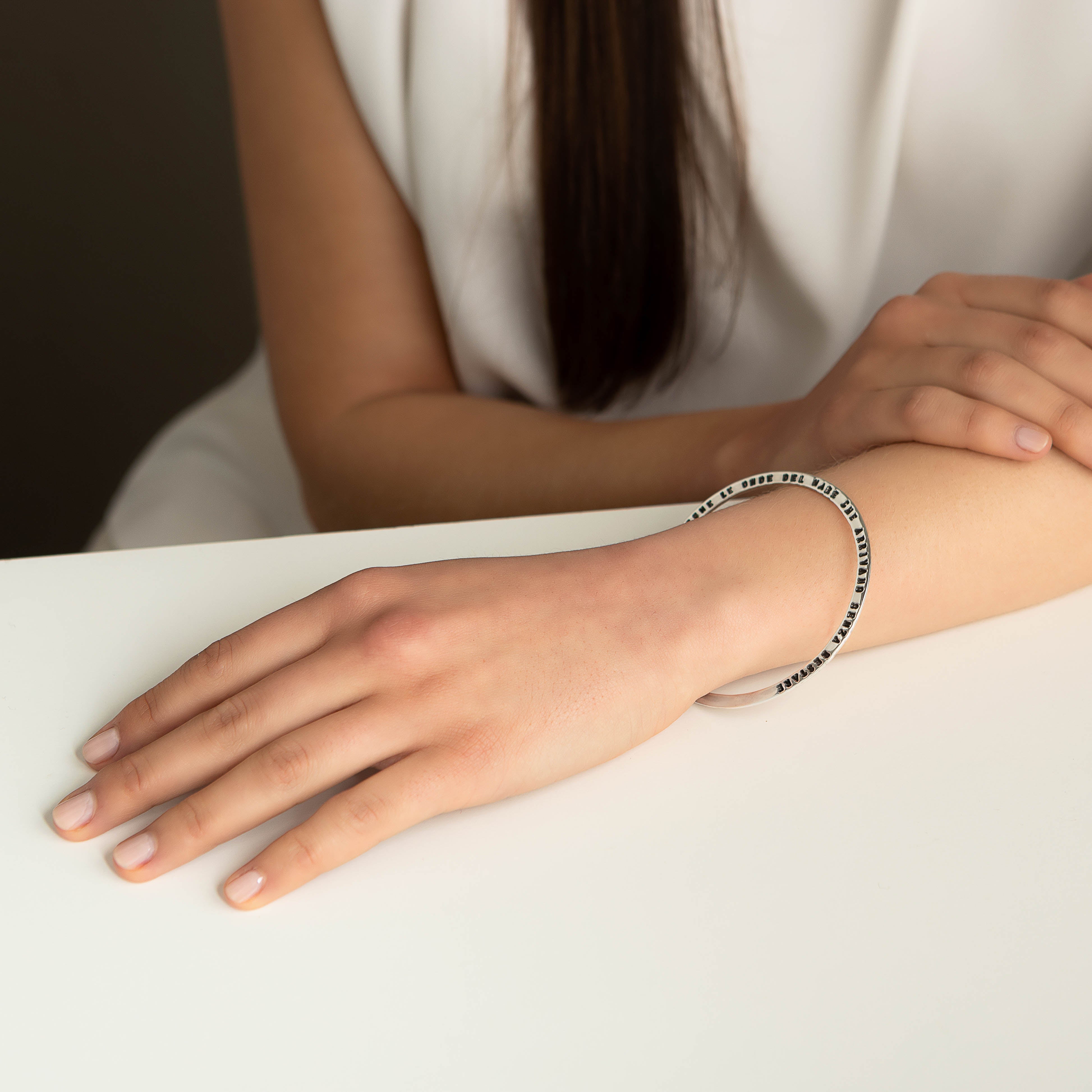 flat bracelet text - Fabio Corsini