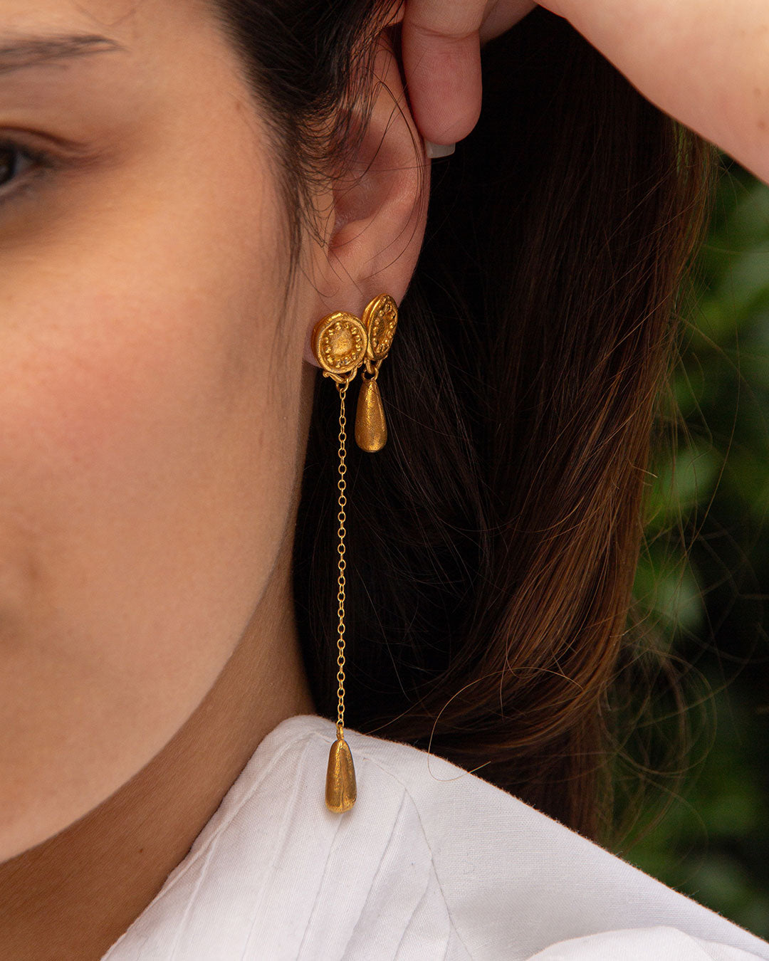 Lágrimas P2 earrings silver Brot Jewellery