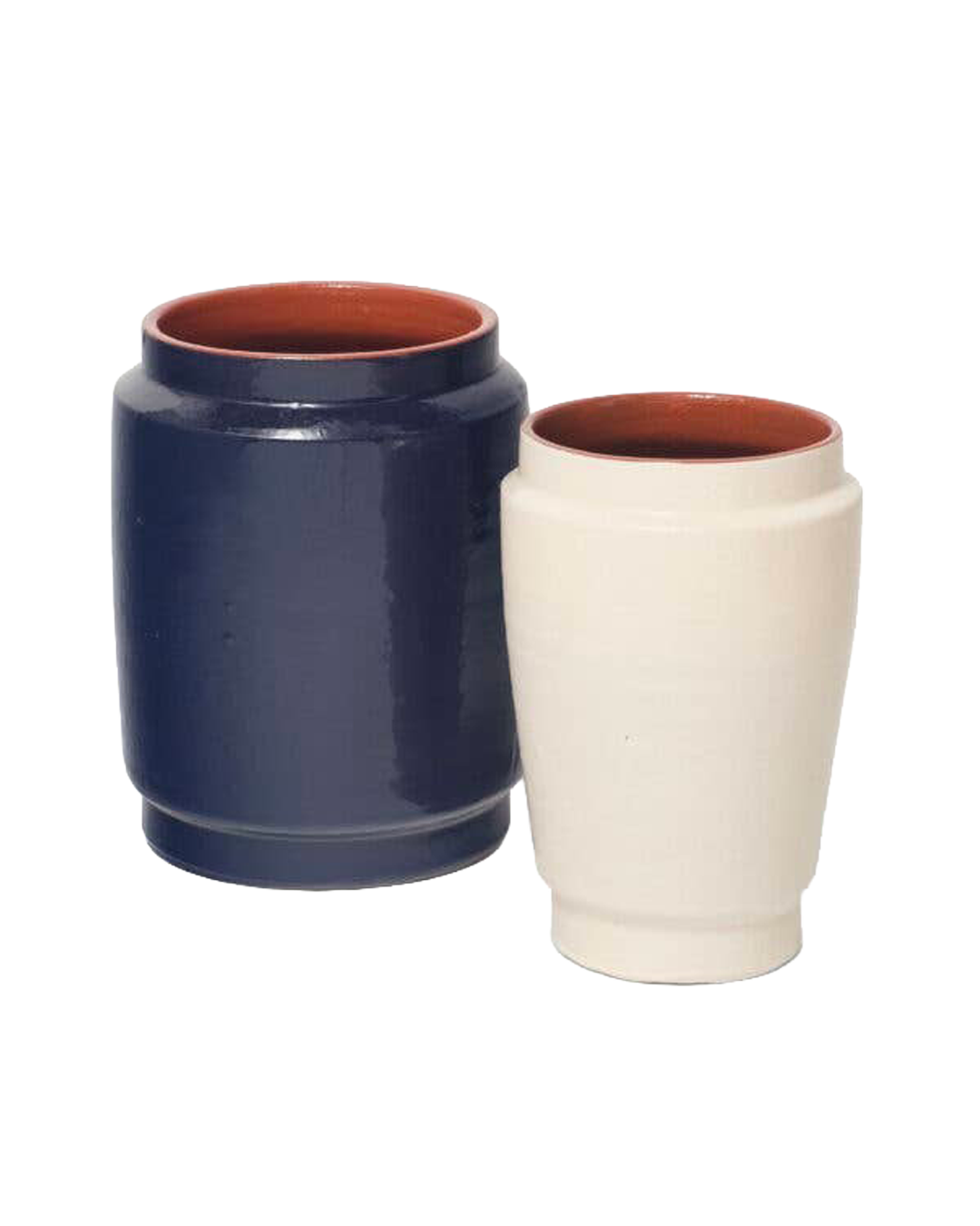 Glazed clay planter