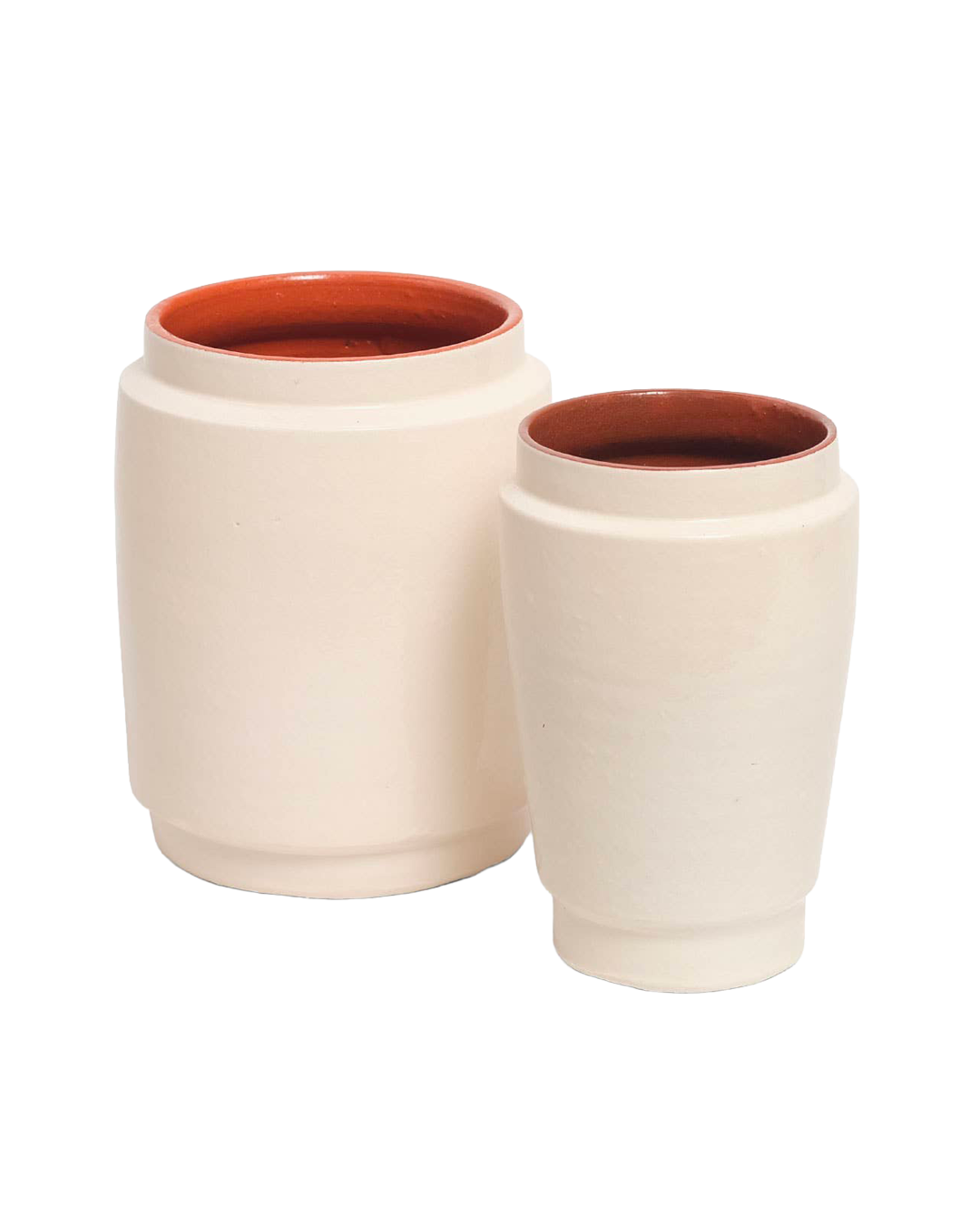 Glazed clay vase