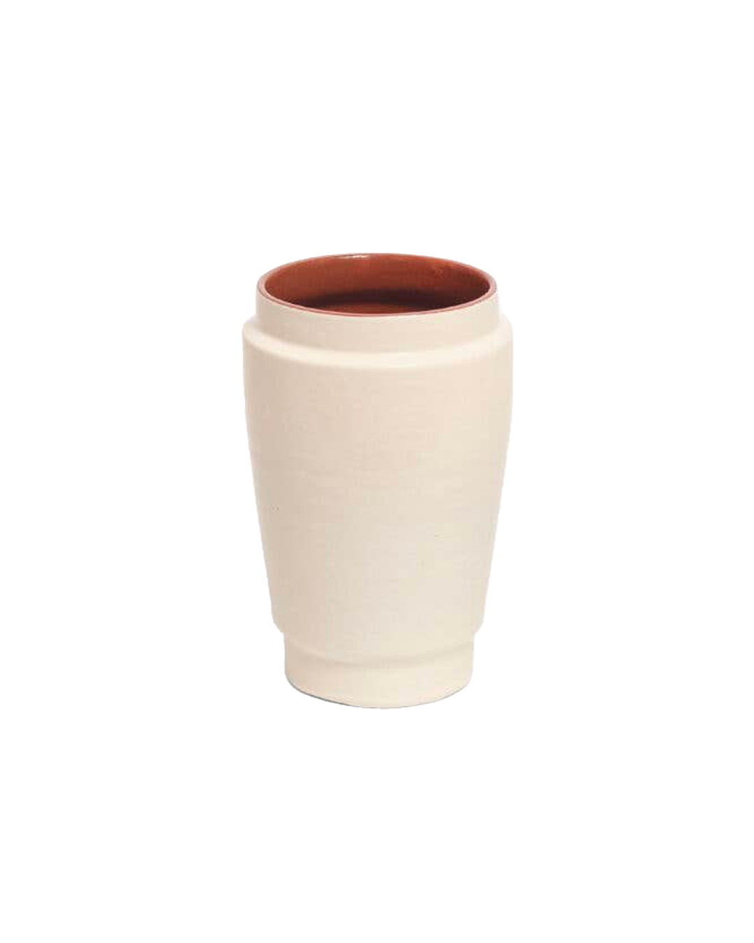 Glazed clay vase