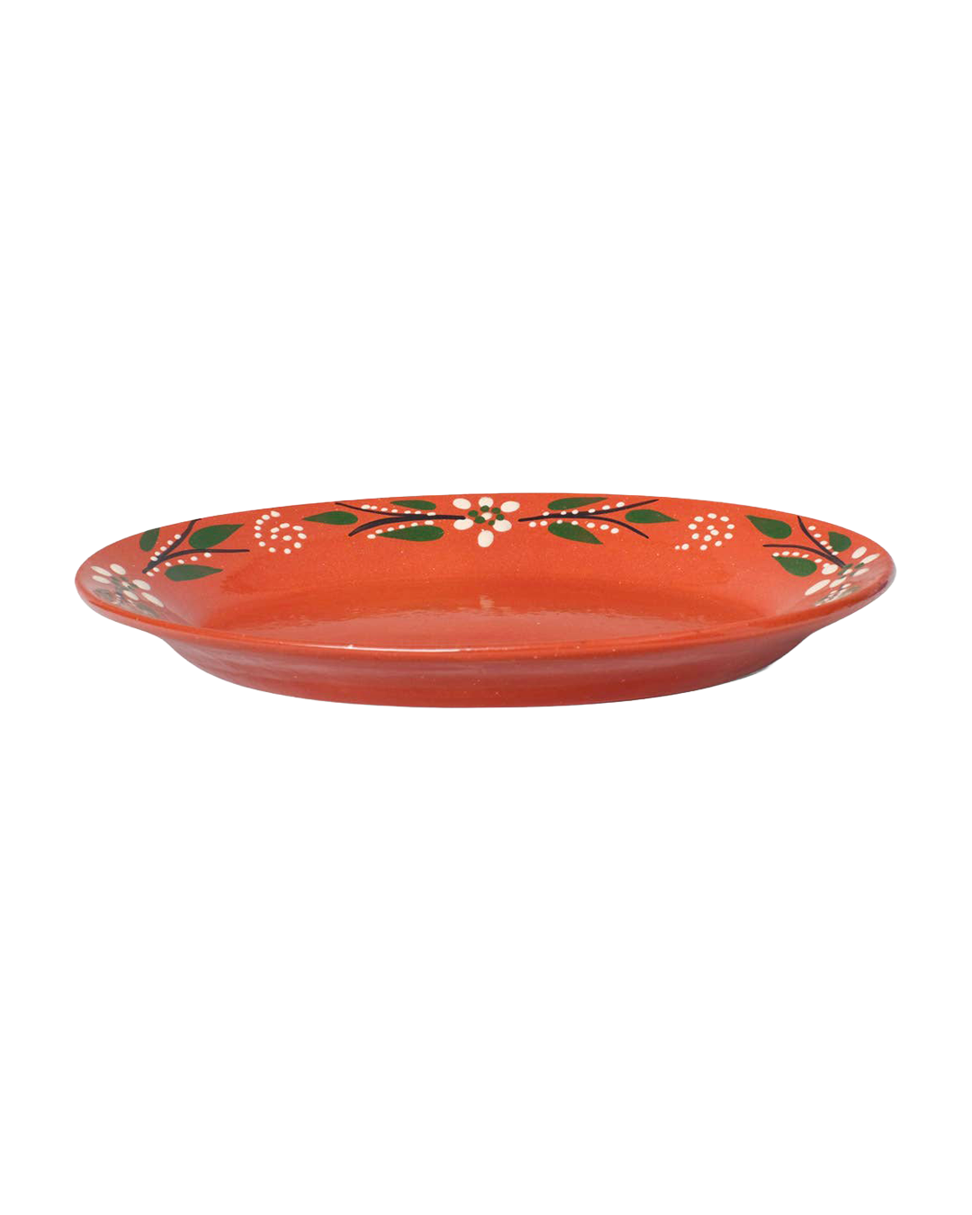 Hand-painted clay tray
