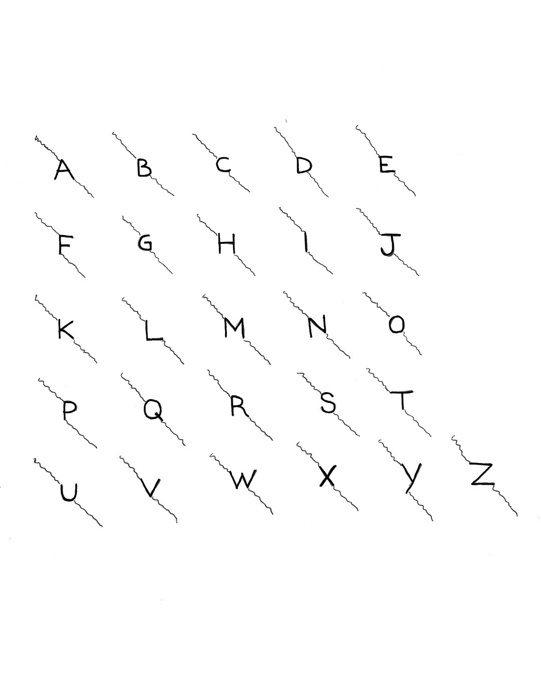 Custom Thin Letter necklace