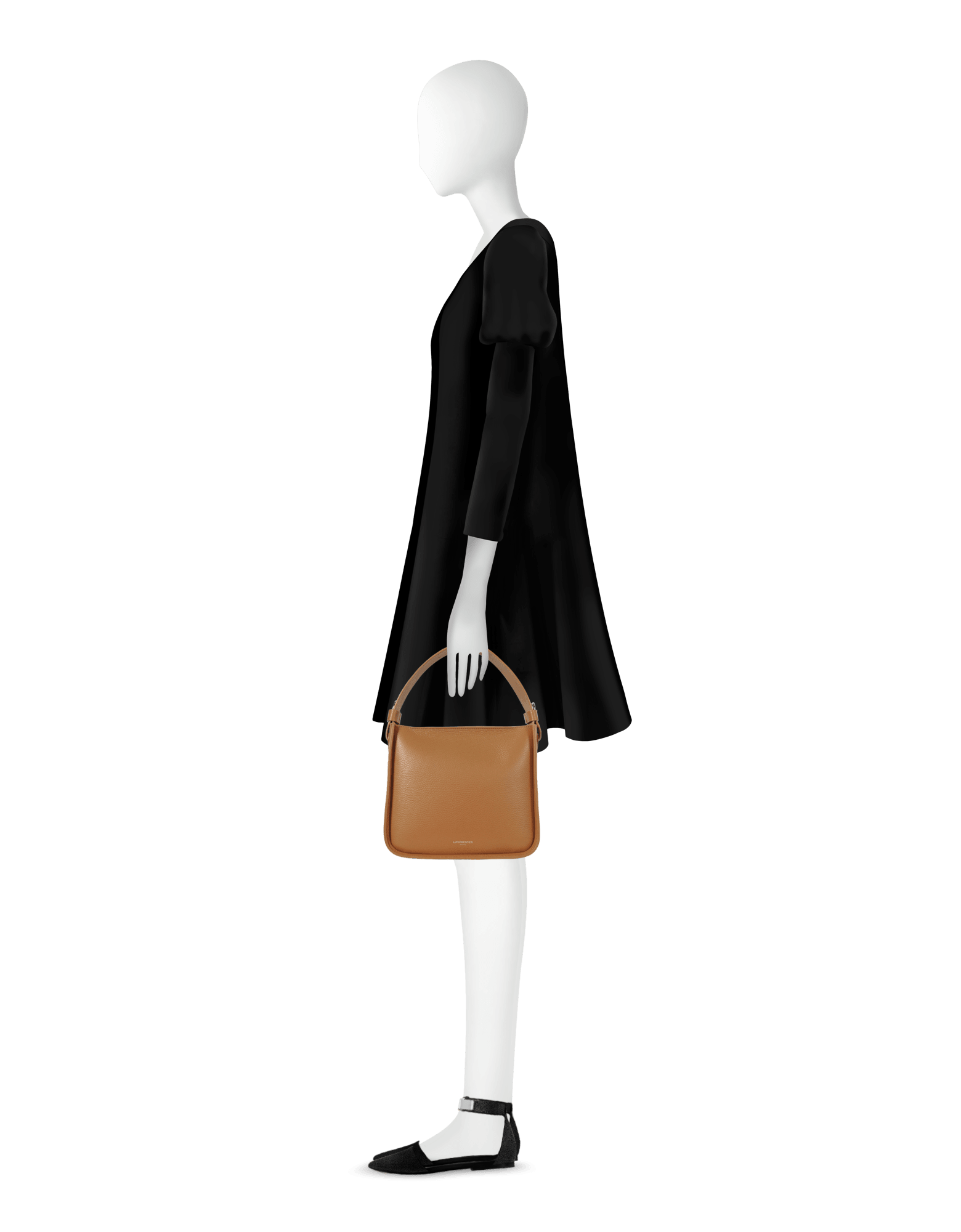 Duplo Medium Hammered Leather Top Handle bag