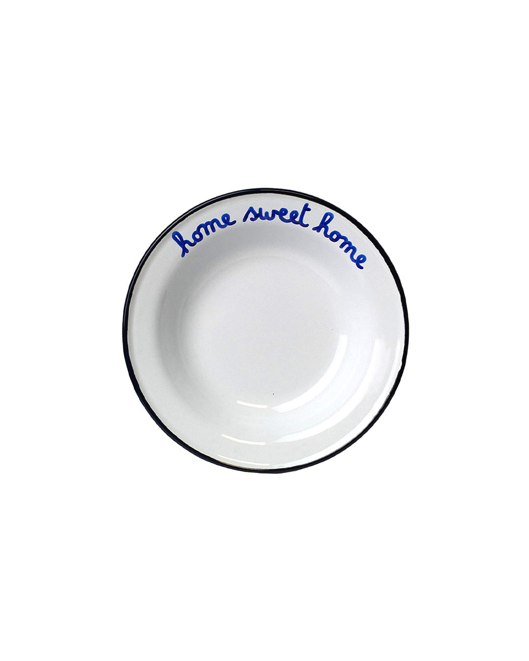 Hand written - vintage style enamel deep plate - Alt Means Old