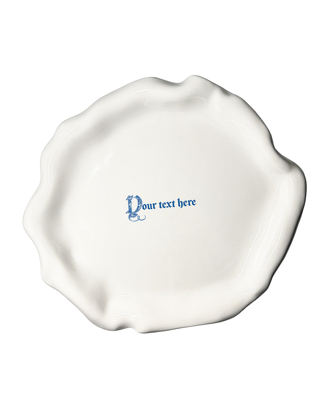 Handmade custom dinner plate - explicit - Incartato Ceramics