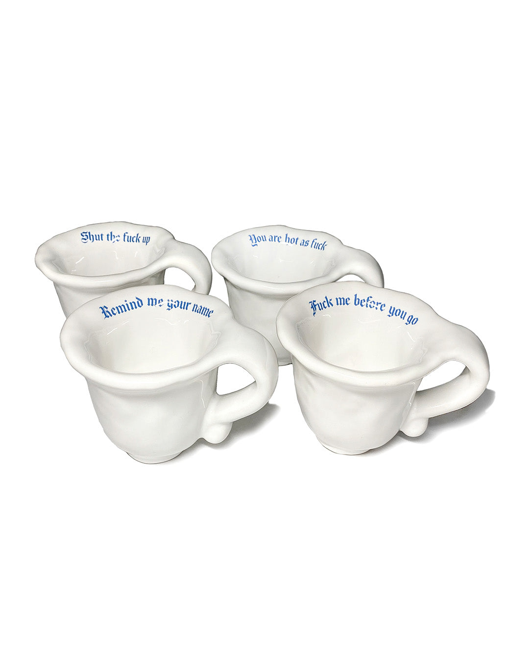 Set of 4 Unique Espresso Cups