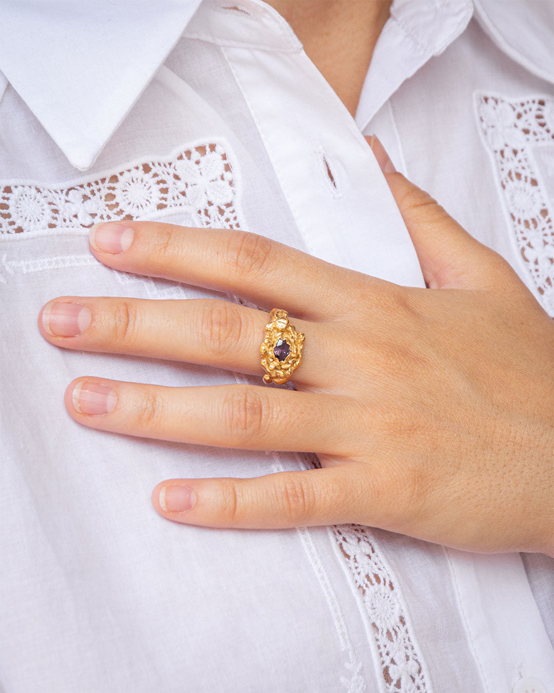 Estal Ring Amethyst - Joana Pestana Jewellery