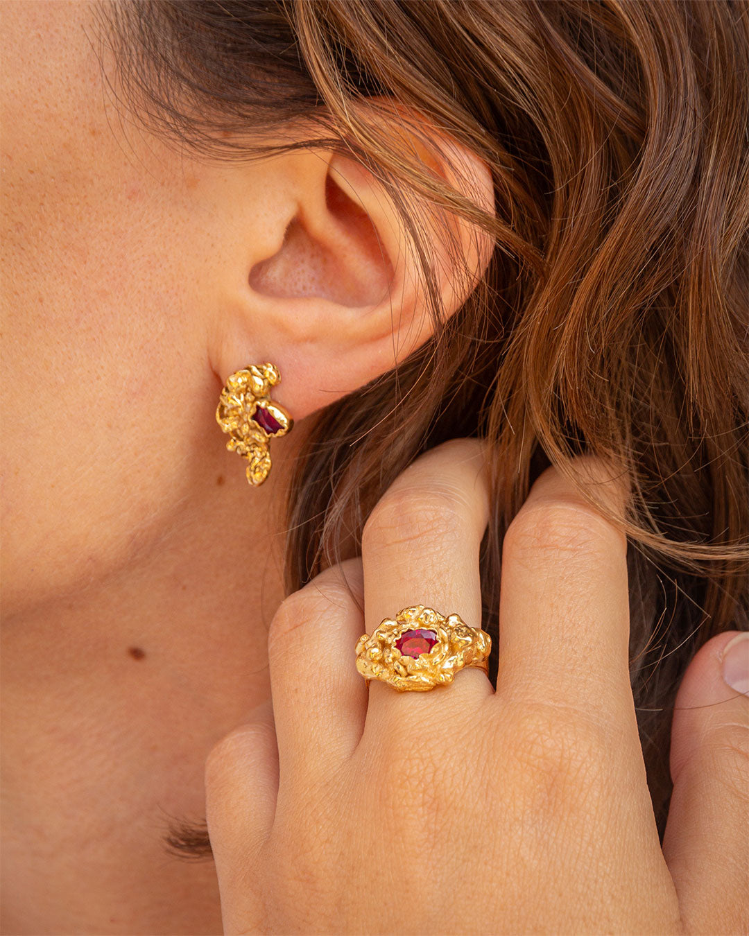 Melibea Short Earrings - Joana Pestana Jewellery