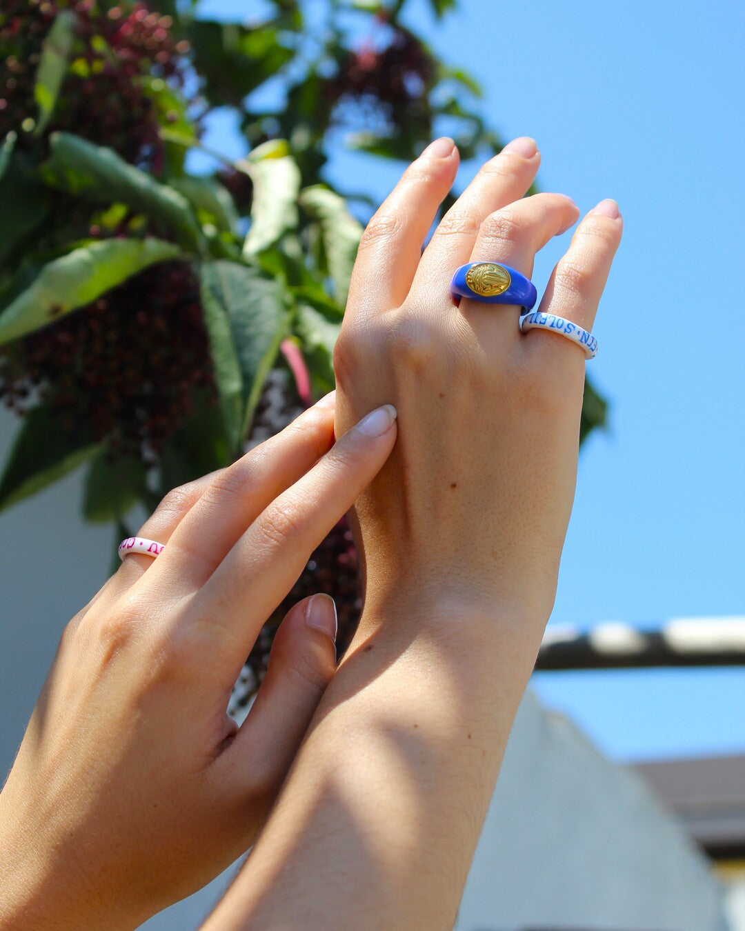 "Soleil d'un été sans fin" Handwritten Ring