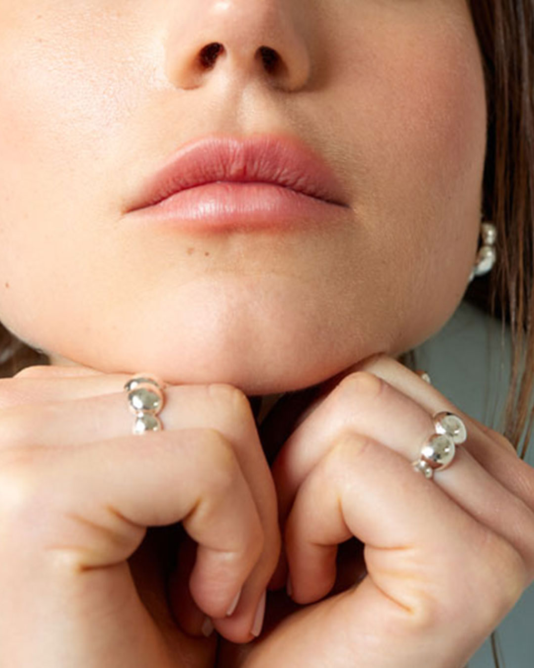 Bubbles Ring sterling silver Mesh Jewellery