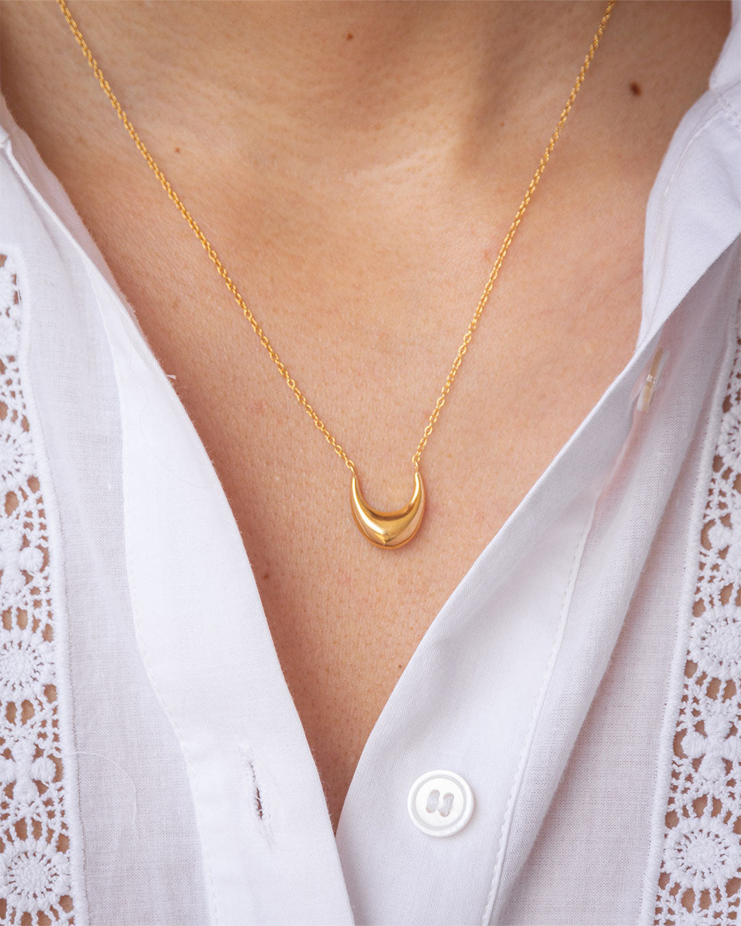 Lou Necklace sterling silver Mesh Jewellery