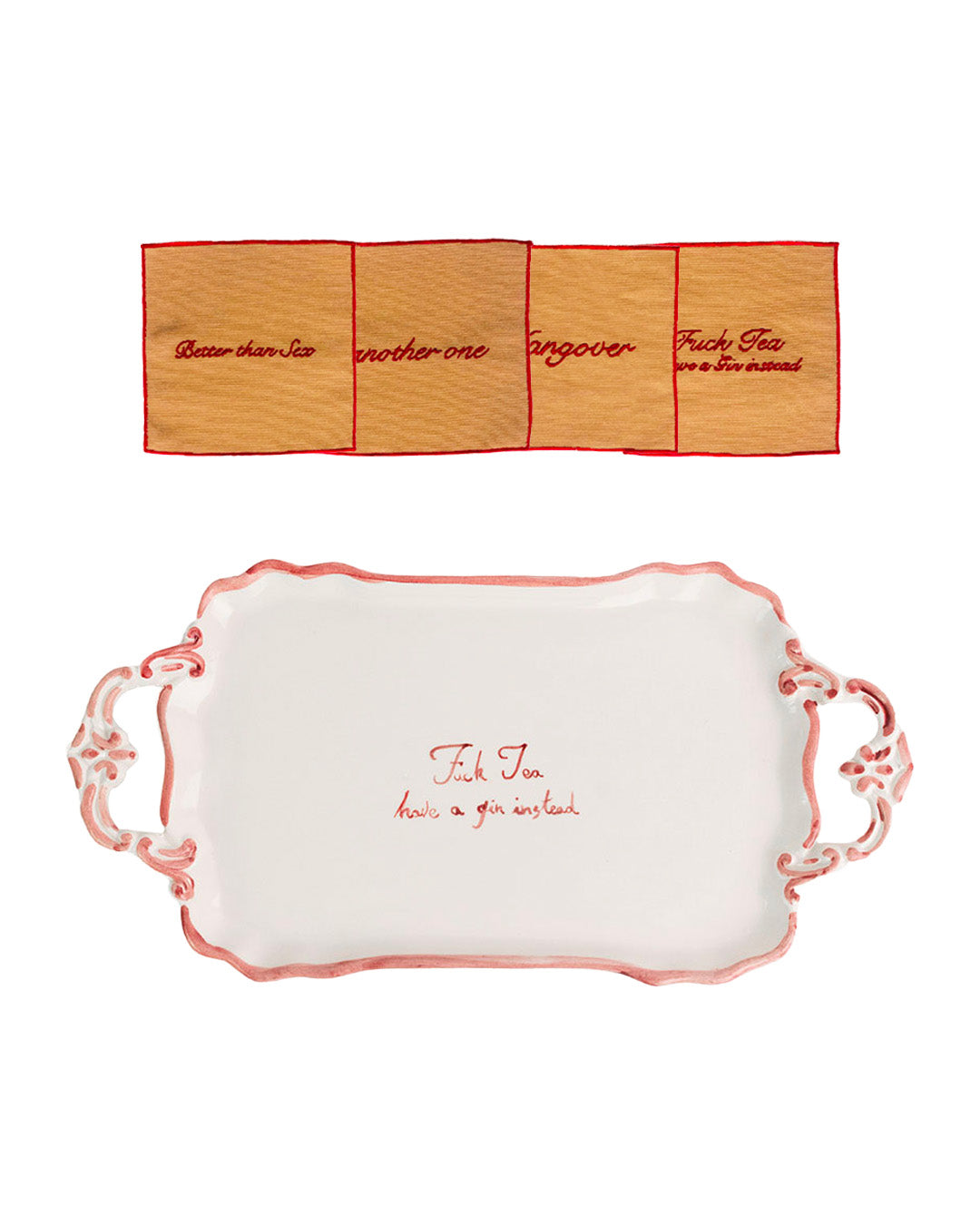 Cocktail Time | Tray & Napkins bundle