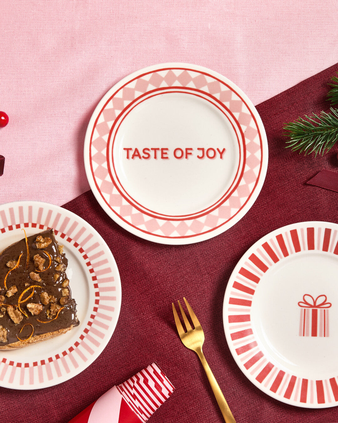 "Little Pink House" dessert plate - TA-DAAN x Poke House capsule collection