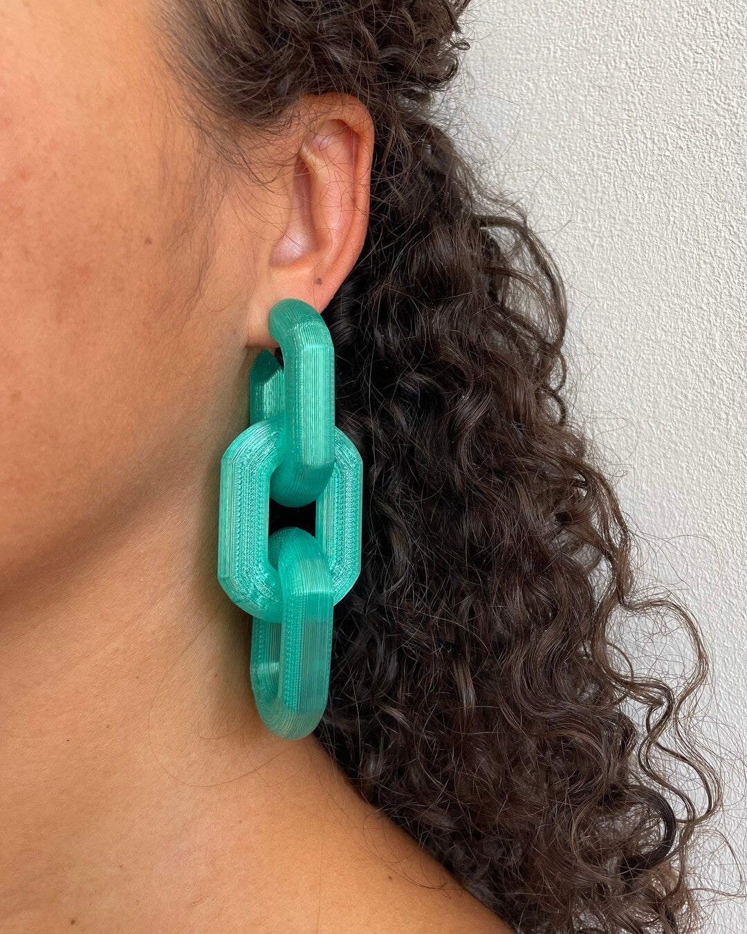 Chaîne (L) Boucles d'oreilles 6PCS