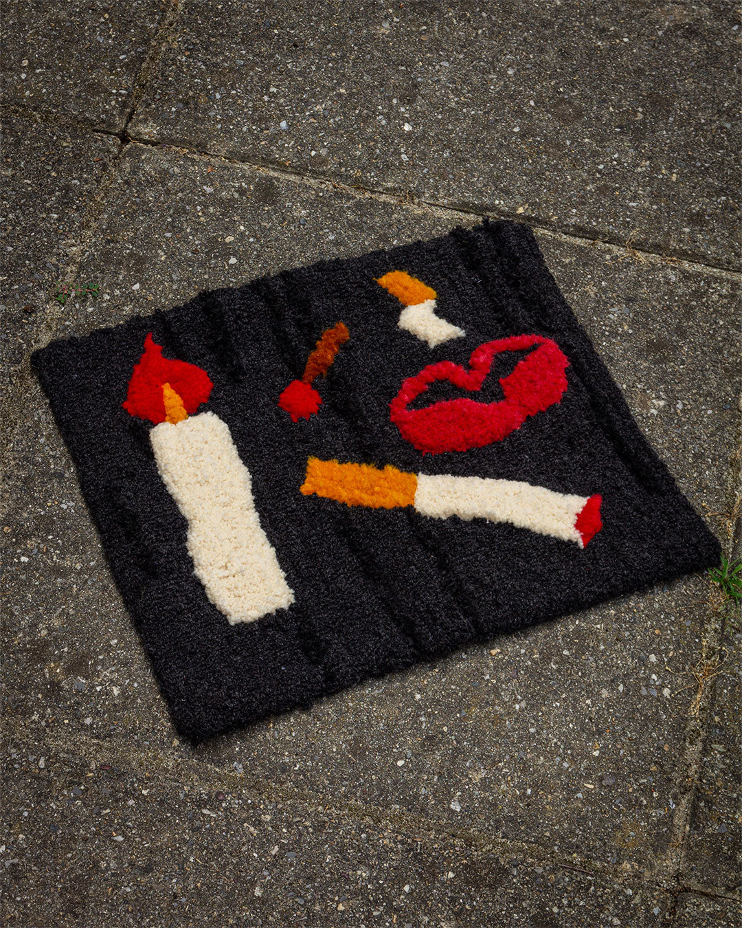 Smoking Section Wall Hanging Rug tufting Rugburn