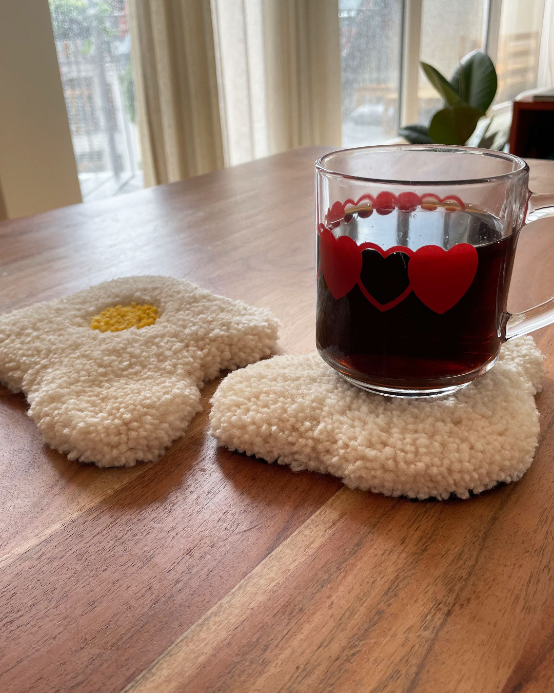 Sunny Side Up Mug Coaster Rugs tufting Rugburn