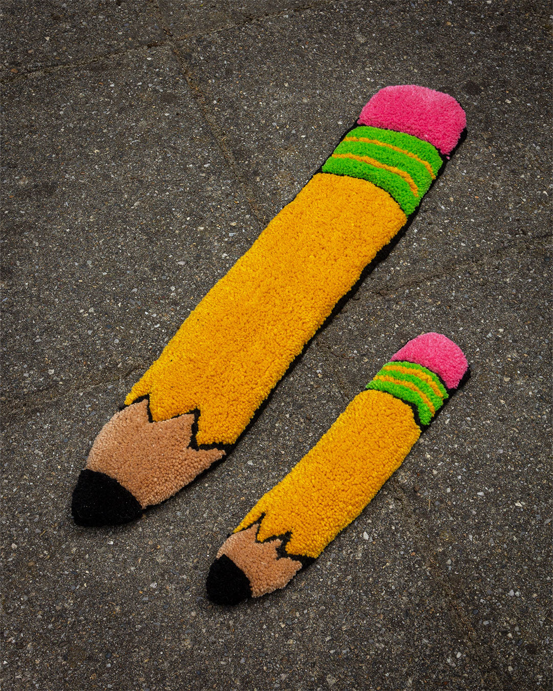 Ticonderoga No. 2 Yellow Pencil Rug tufting Rugburn