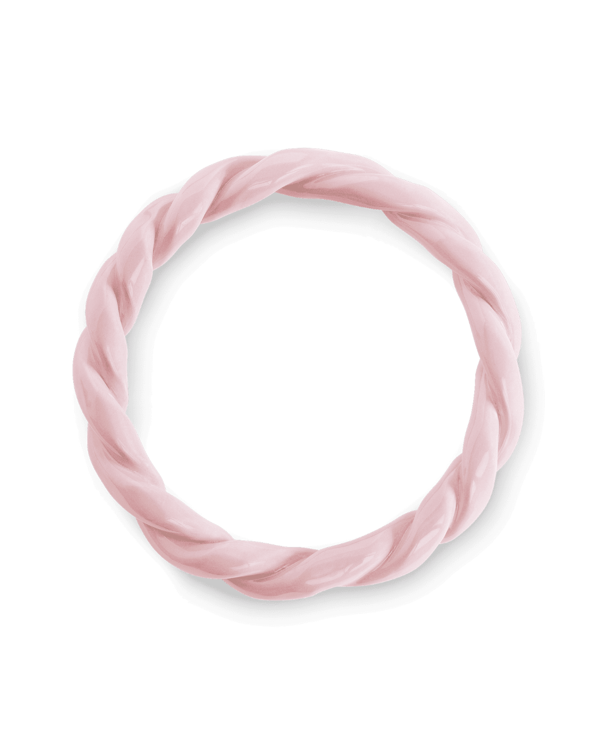 The OCTAEVO Sicilia Ceramic Trivet, featuring a pink twisted wreath design, on a transparent background.