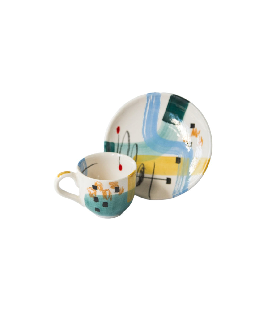 Hand-painted coffe cup - Martina Zena
