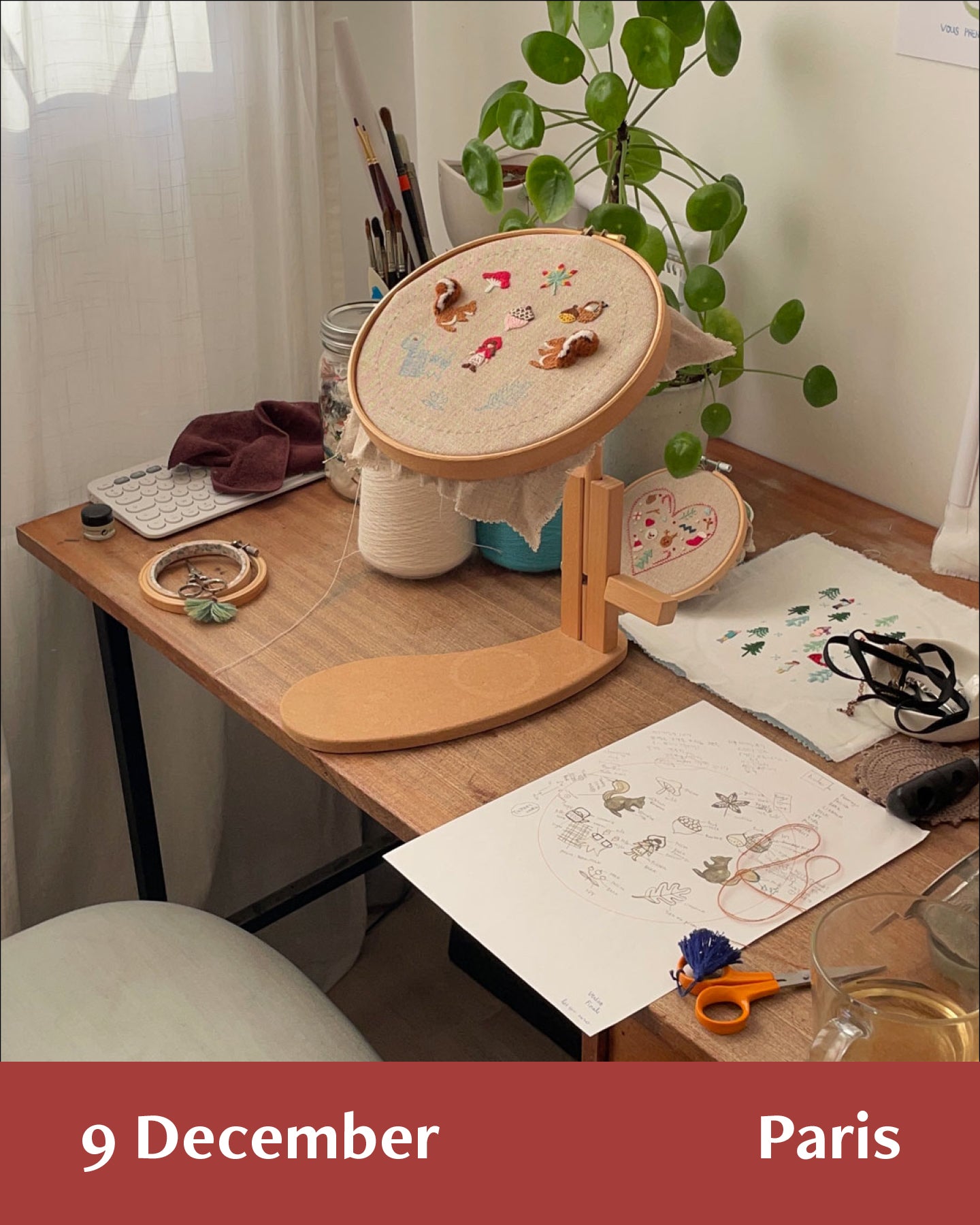 Christmas Decoration Embroidery Workshop