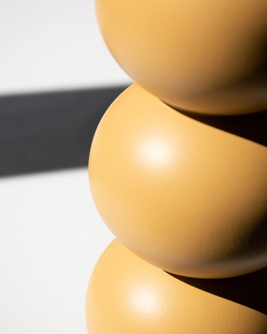 Candleholder-2-in-1-stack yellow close up