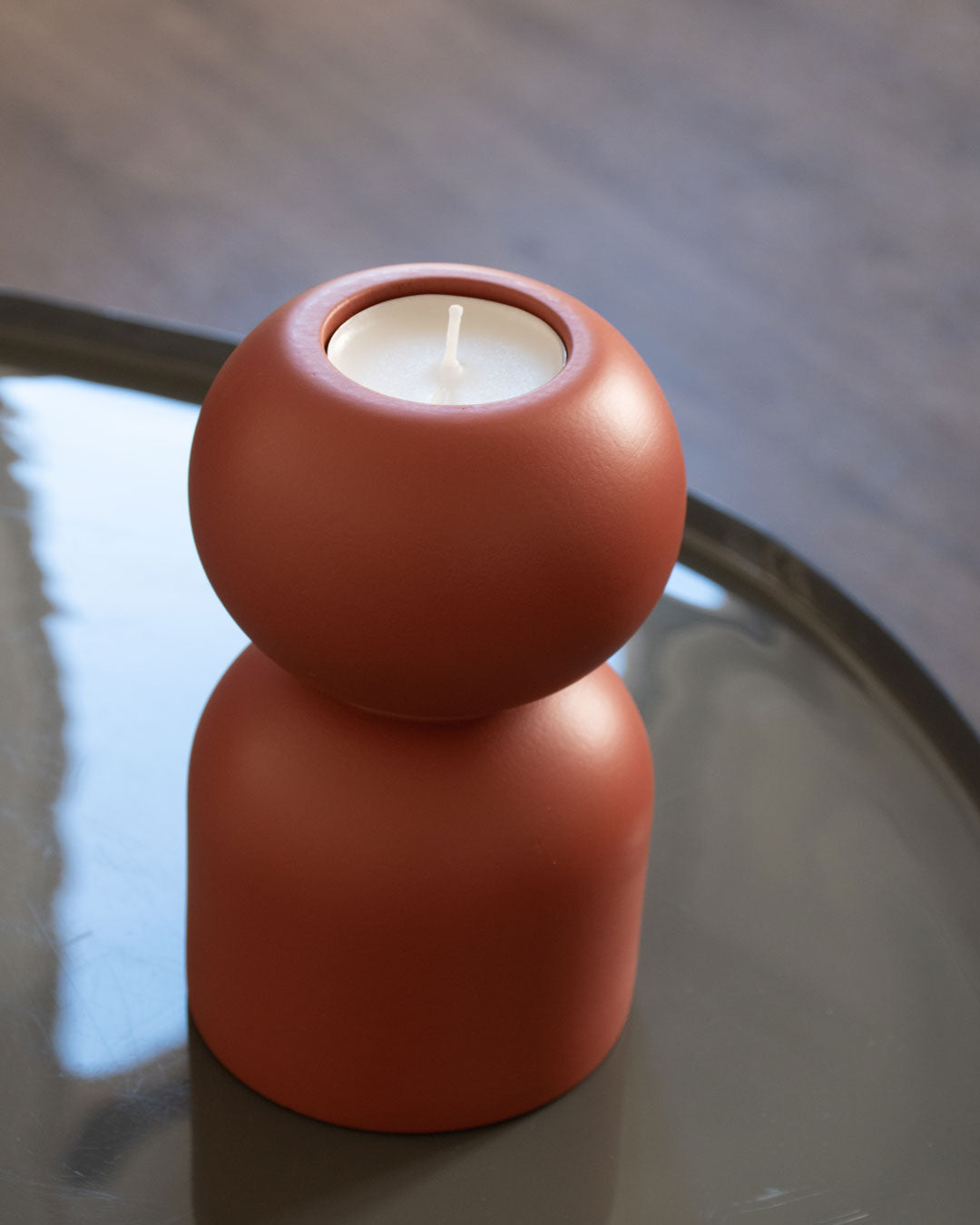 Candleholder-3-in-1-low red amb