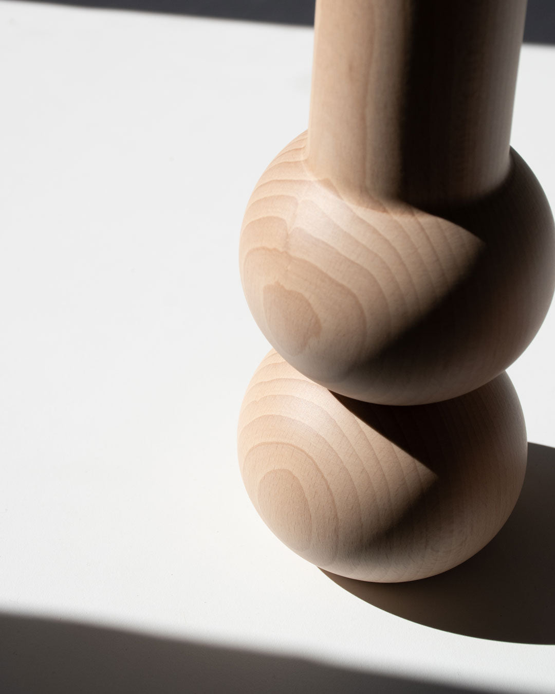 Candleholder-Cone-high natural close up