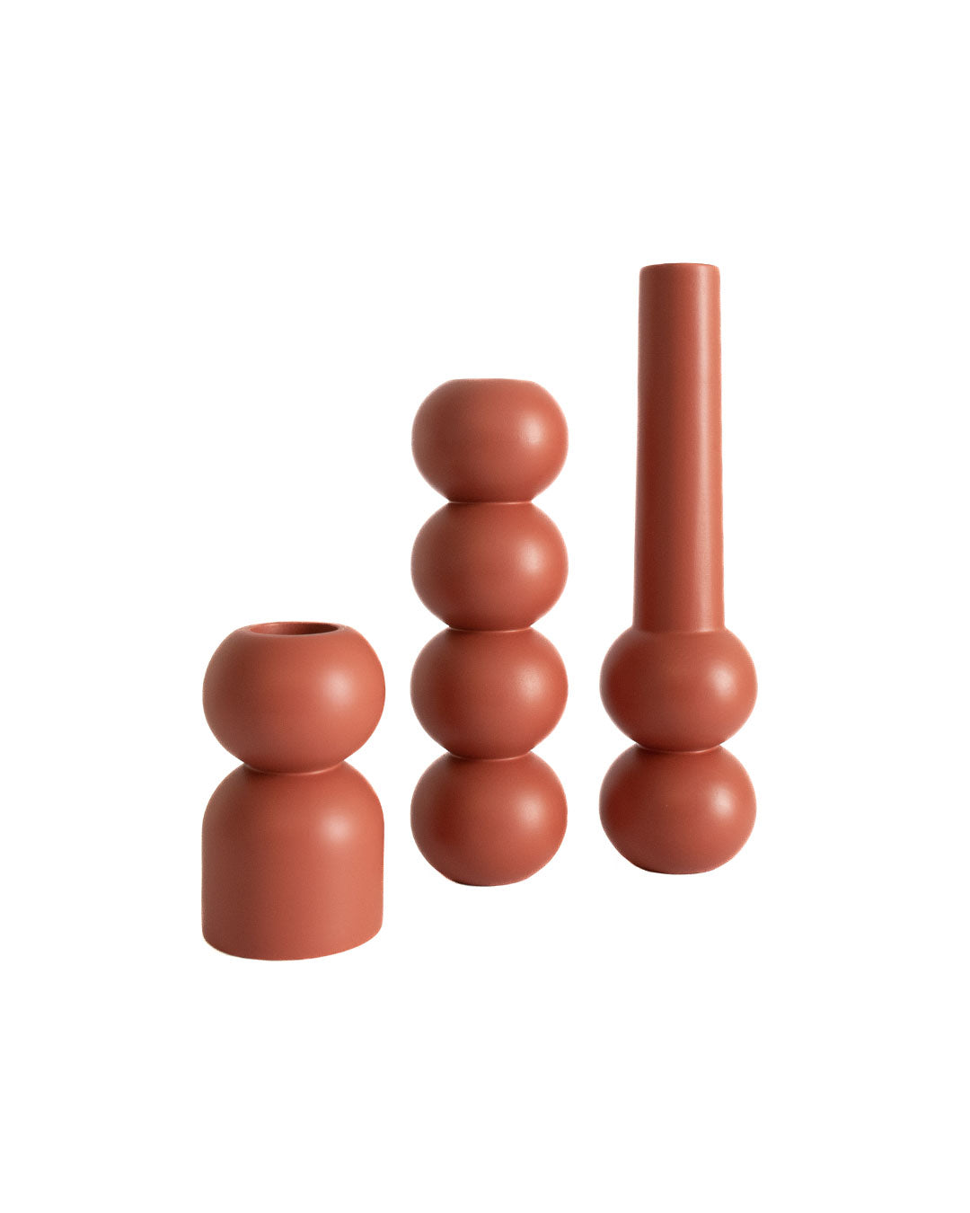 Candleholder-Set-of-3 red