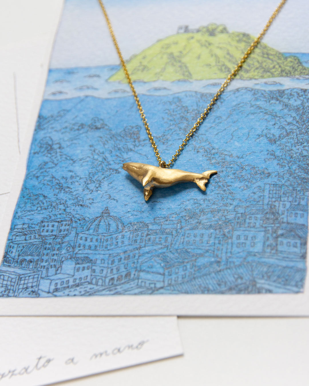 Giona Golden Whale necklace