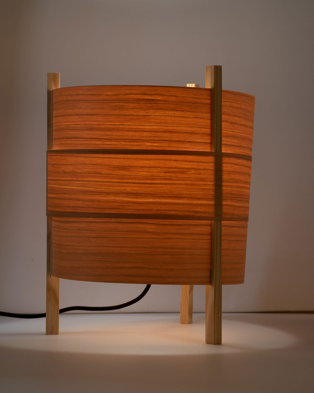Concentrica Lamp Cherry Wood